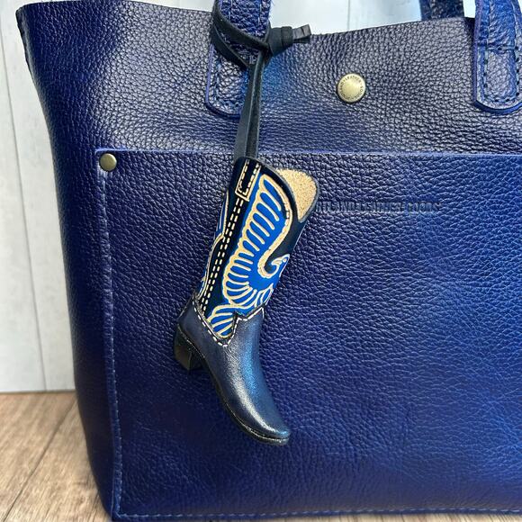 Western Leather Purse Charm Cowboy Boot Bag Charm NeW FAST SHIP - Picture 2 of 7